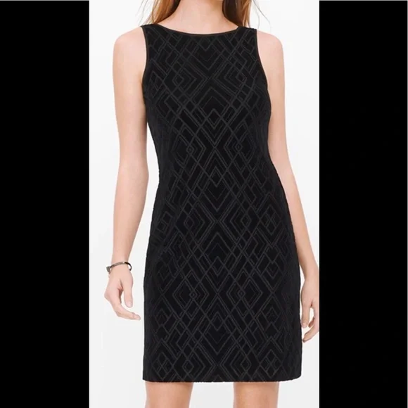 White House Black Market | Dresses | Whbm Black Velvet Shift Dress Size Xs  | Poshmark